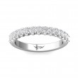 FlyerFit® 14K White Gold Shared Prong Wedding Band