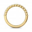 FlyerFit® 18K Yellow Gold Shared Prong Wedding Band