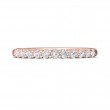 FlyerFit® 18K Pink Gold Shared Prong Wedding Band