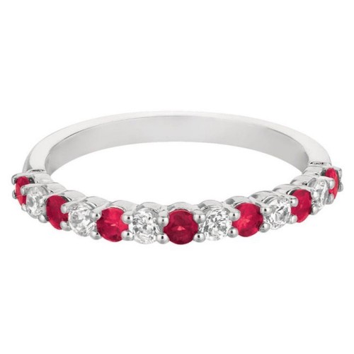 FlyerFit&reg; 18K White Gold Anniversary Bands