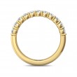 FlyerFit® 18K Yellow Gold Shared Prong Wedding Band