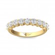 FlyerFit® 18K Yellow Gold Shared Prong Wedding Band