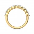 FlyerFit® 18K Yellow Gold Shared Prong Wedding Band