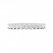 FlyerFit® 14K White Gold Vintage Wedding Band
