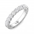FlyerFit® 14K White Gold Vintage Wedding Band