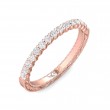 FlyerFit® 18K Pink Gold Vintage Wedding Band
