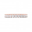 FlyerFit® 18K Pink Gold Vintage Wedding Band