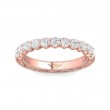 FlyerFit® 18K Pink Gold Vintage Wedding Band