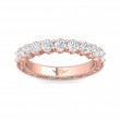 FlyerFit® 18K Pink Gold Vintage Wedding Band