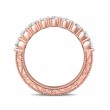 FlyerFit® 18K Pink Gold Vintage Wedding Band