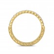 FlyerFit® 18K Yellow Gold Vintage Wedding Band