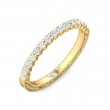 FlyerFit® 18K Yellow Gold Vintage Wedding Band