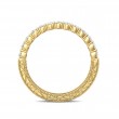 FlyerFit® 18K Yellow Gold Vintage Wedding Band