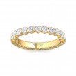 FlyerFit® 18K Yellow Gold Vintage Wedding Band