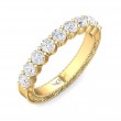 FlyerFit® 18K Yellow Gold Vintage Wedding Band