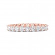 FlyerFit® 18K Pink Gold Eternity Wedding Band