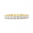 FlyerFit® 18K Yellow Gold Eternity Wedding Band