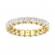 FlyerFit® 18K Yellow Gold Eternity Wedding Band
