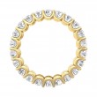 FlyerFit® 18K Yellow Gold Eternity Wedding Band