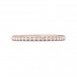 FlyerFit® 14K Pink Gold Micropave Cutdown Wedding Band