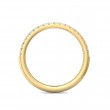 FlyerFit® 18K Yellow Gold Micropave Cutdown Wedding Band