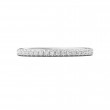 FlyerFit® 14K White Gold Micropave Cutdown Wedding Band