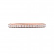 FlyerFit® 14K Pink Gold Micropave Cutdown Wedding Band