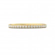 FlyerFit® 18K Yellow Gold Micropave Cutdown Wedding Band
