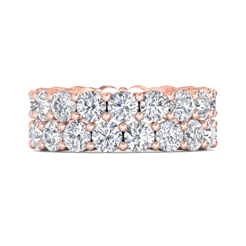 FlyerFit&reg; 14K Pink Gold Anniversary Bands