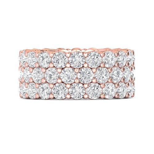 FlyerFit&reg; 18K Pink Gold Anniversary Bands