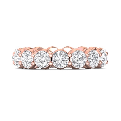 FlyerFit&reg; 18K Pink Gold Anniversary Bands