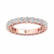 FlyerFit® 14K Pink Gold Eternity Wedding Band