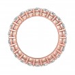 FlyerFit® 14K Pink Gold Eternity Wedding Band