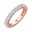 FlyerFit® 14K Pink Gold Eternity Wedding Band