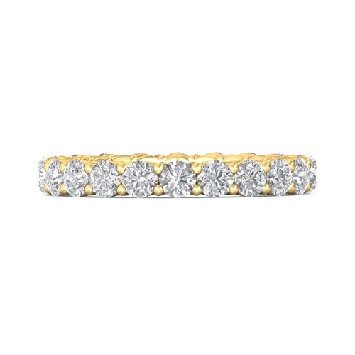FlyerFit&reg; 14K Yellow Gold Eternity Wedding Band