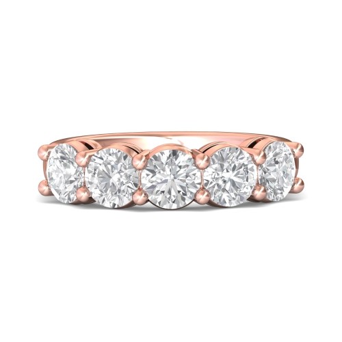 FlyerFit&reg; 14K Pink Gold Anniversary Bands