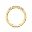 FlyerFit® 18K Yellow Gold Shared Prong Wedding Band