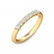FlyerFit® 18K Yellow Gold Shared Prong Wedding Band