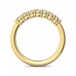 FlyerFit® 14K Yellow Gold Shared Prong Wedding Band