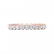 FlyerFit® 14K Pink Gold Eternity Wedding Band