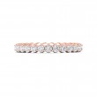 FlyerFit® 18K Pink Gold Eternity Wedding Band
