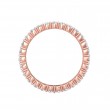 FlyerFit® 18K Pink Gold Eternity Wedding Band