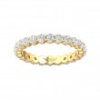 FlyerFit® 14K Yellow Gold Eternity Wedding Band
