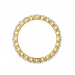 FlyerFit® 14K Yellow Gold Eternity Wedding Band