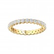 FlyerFit® 14K Yellow Gold Eternity Wedding Band