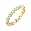 FlyerFit® 14K Yellow Gold Eternity Wedding Band