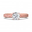 FlyerFit® 14K Pink Gold Vintage Engagement Ring
