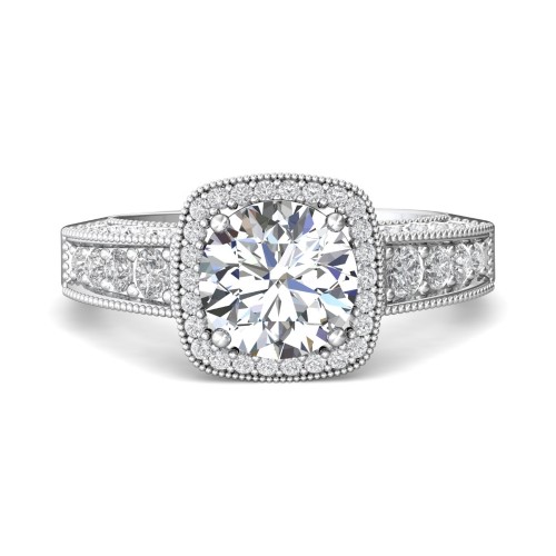FlyerFit® 14K White Gold Encore Engagement Ring