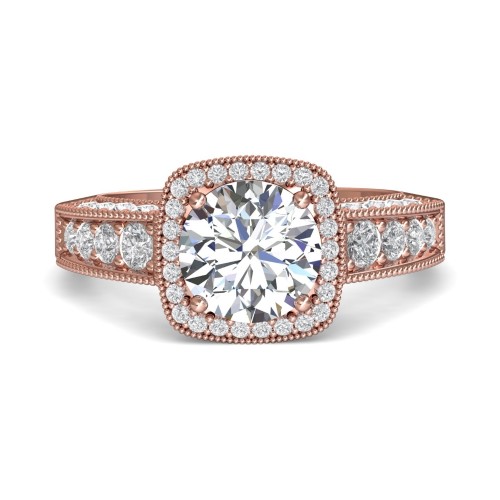 FlyerFit&reg; 14K Pink Gold Encore Engagement Ring