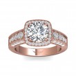 FlyerFit® 18K Pink Gold Encore Engagement Ring